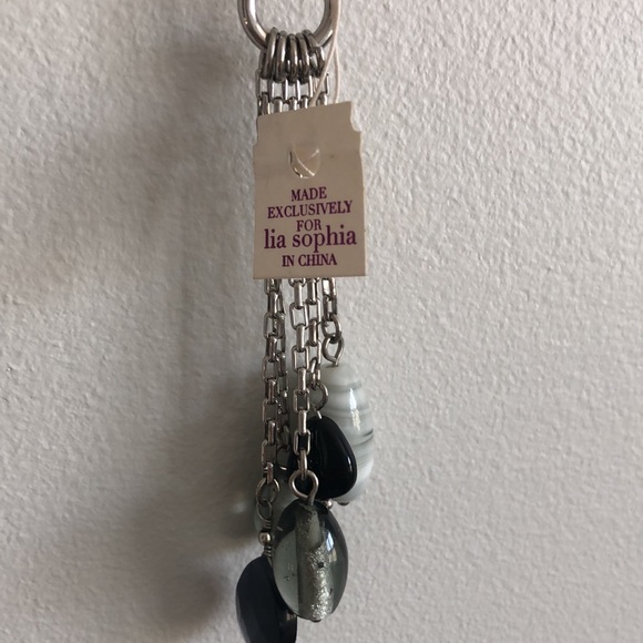 Long Lia Sophia chain Necklace with beads - Picture 3 of 3